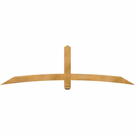 Ekena Millwork Bellingham Rough Sawn Timber Gable Bracket, Western Red Cedar, 84"W x 24"H x 2"D x 4"F, 7/12 Pitch GBW084X24X0204BEL00RWR